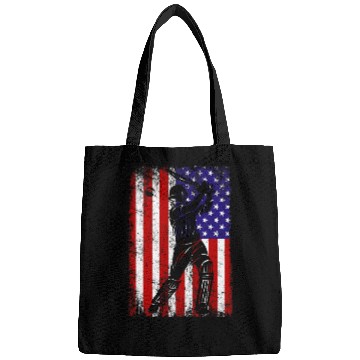 Discover Cricket Fan American Flag Cricket Jersey Fan Player Coach Bags