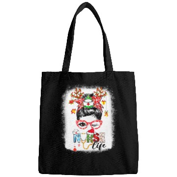 Discover Nursing Merry nurses Bleached Messy Bun Merry Christmas nurses Life 82 Bags