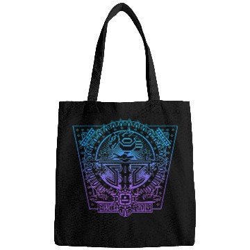 Discover Aztec Eagle Tree of Life Symbol Colorful Native Wisdom Art Bags