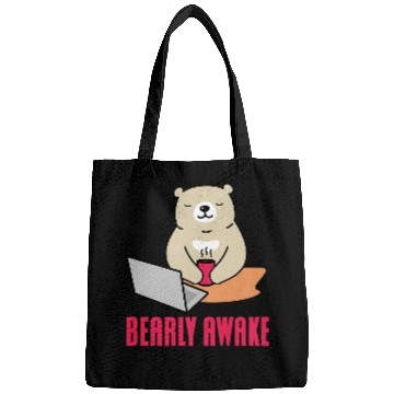 Discover Funny Bear Bearly Awake Programmer Computer Programming Coding Cute Bears Bags