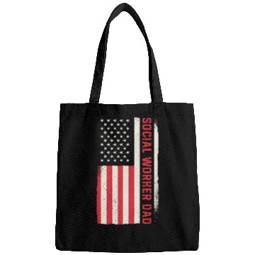 Discover Patriotic Welfare Almoner Social Worker Dad American Flag 5 Bags