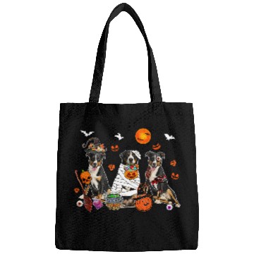 Discover Three Greater Swiss Mountains Witch Scary Mummy Halloween Bags