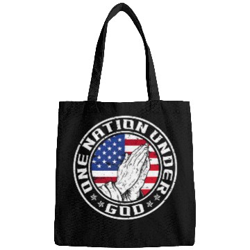 Discover Christian One Nation Under God 4th of July Independence Day Prayer Christ Bags