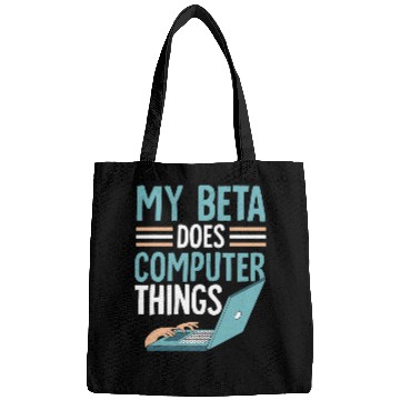 Discover My Beta Does Computer Things Programmer Programming Coder Bags