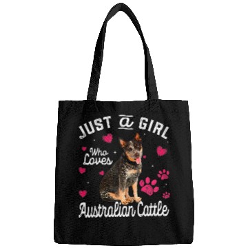 Discover Cute Just A Girl Who Loves Australian Cattle Dog Lover 301 Bags