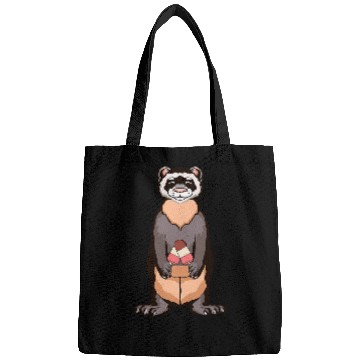 Discover Ferret with ice creams funny illustration Bags