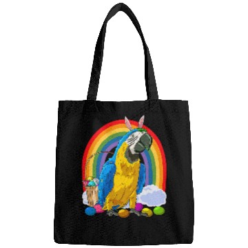 Discover BlueAndYellow Macaw Easter Eggs Bunny Parrot Bags