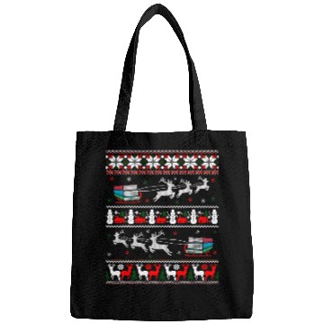 Discover Reading Book Librarian Christmas Library Book Reader Ugly xmass Sweater Reader Bags