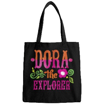 Discover Dora the Explorer Flower Word Art Logo Bags