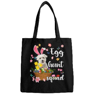 Discover Coton De Tulear Happy Easter Day Easter Colorful Egg Hunt Bags