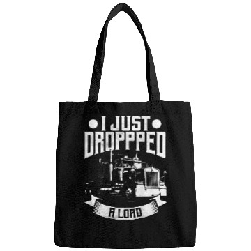 Discover Trucker Gifts Tractor Trailer 18 Wheeler Design On Back 333 Bags