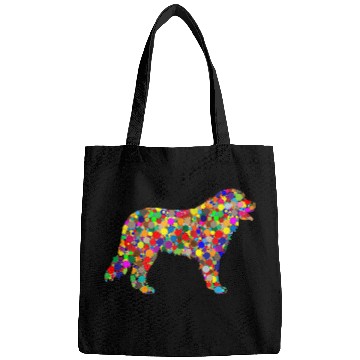 Discover Colorful Polka Dot Bernese Mountain International Dot Day Bags