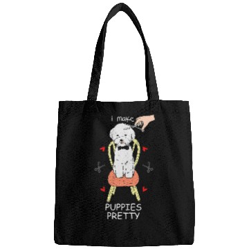 Discover Funny Dog Groomer Gift Art Bags