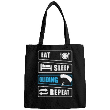 Discover Skydiving Gift Eat Sleep Gliding Repeat Paragliding Parachute Paraglider 2 Bags