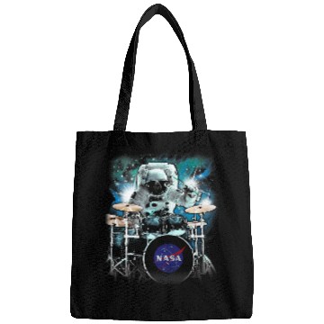 Discover Drums Drummer NASA Space Drum Playing Astronaut Drums Bags