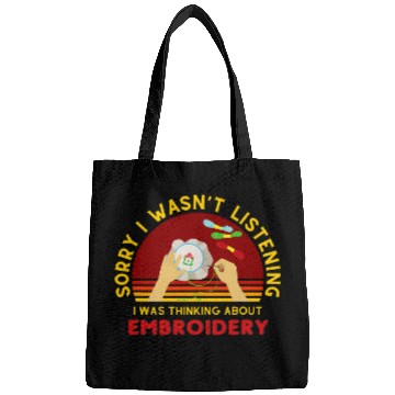 Discover Embroidery Funny Embroidered Applique Lover Embroidering Bags