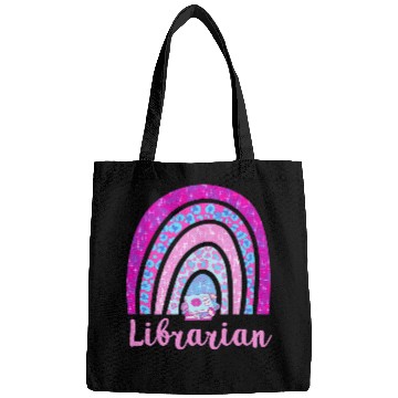 Discover Reading Book Leopard Rainbow With Books School Librarian Reader Bags
