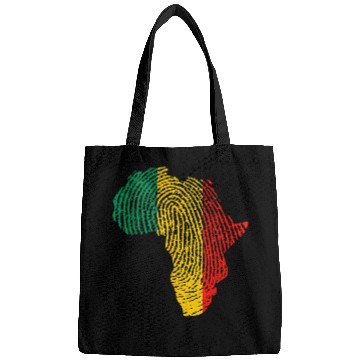 Discover Pan African Flag Fingerprint Black History Month Proud Bags