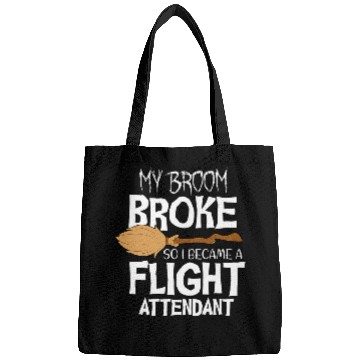 Discover flight attendant pilot plane aircraft airplane funny Bags