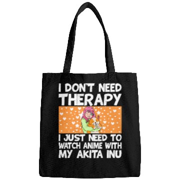 Discover Dog Akita Anime Art for Teen Girls Akita Inu Dog Merch Anime Lovers 3 Bags