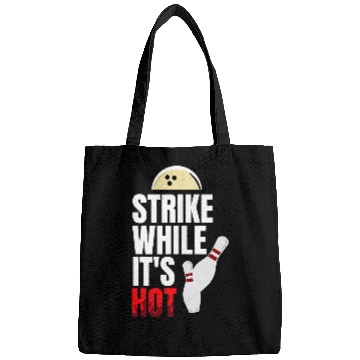 Discover Bowling Gift Illustration Joke Pun Bowling Bags
