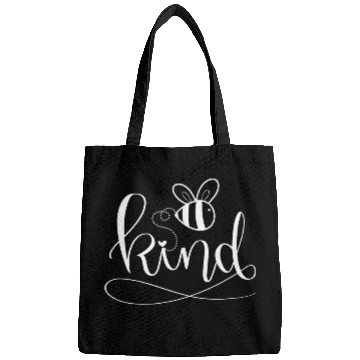 Discover Bee Kind Cute Bumble Bee Happy Kindness Art Bags