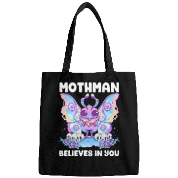 Discover Pastel Goth Mothman Believes You Me Gothic Cryptid Wicca Bags