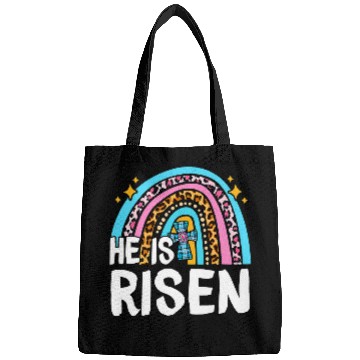 Discover Christian He Is Risen Jesus Happy Easter Rainbow Women Christ Bags