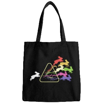 Discover Rabbits Prism Rabbit Philosophy Rainbow Triangular Prism Science Bags