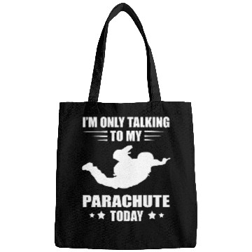 Discover Skydiving Gift Im Only Talking Skydiver Parachute Paragliding Skydiving Bags