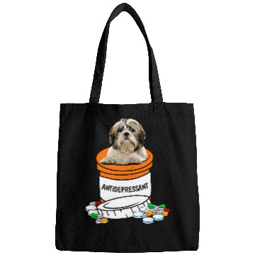 Discover Shih Tzu Antidepressant T antis Depressants cute dog Bags