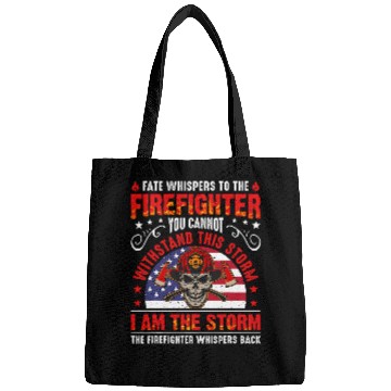 Discover Fireman Firefighter Red Line American Flag Cool Firefighter Plus Size 39 Firemen Bags