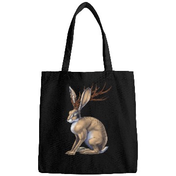 Discover Rabbits Jackalope Rabbit Cryptozoology Cryptid Creature Mythical Bags