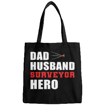 Discover Dad Husband Surveyor Hardworking Dad Bags