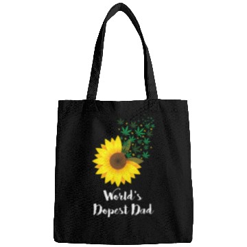Discover Funny Worlds Dad Cool Sunflower Bags
