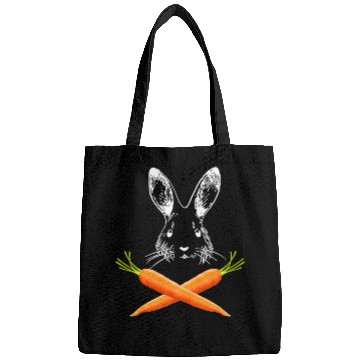 Discover Rabbits Skull Rabbit Crossbones Carrots Easter Day Bags