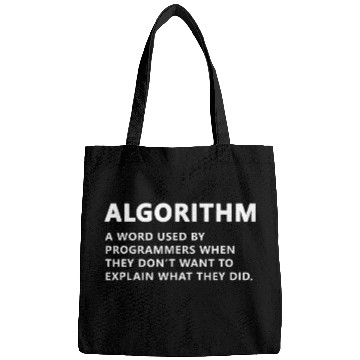 Discover Funny Programmer Algorithm Noun Coding Bags