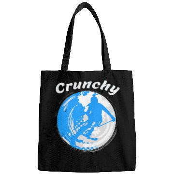 Discover Skiing Ski Crunchy Snowboarder Earth Loving Bags