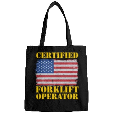 Discover American Flag Forklift Certified Forklift Operator 1 Bags