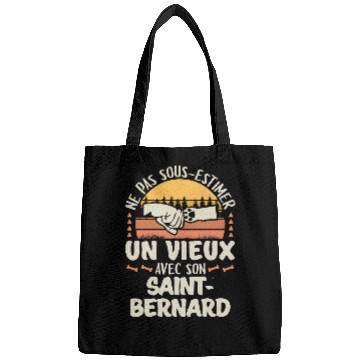 Discover Dog Saint Bernard Gift for Women Bags