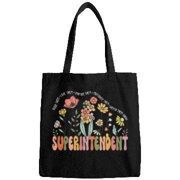 Discover Superintendent Wildflower Retro Supervisor Daisy Bags