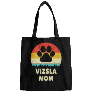 Discover Dog Vizsla Mom vintages Dog Gift For Women Funny Dog Lover Bags