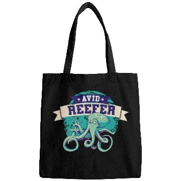 Discover Octopuss Lover Avid Reefer Octopuss Coral Reefs Bags