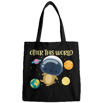 Discover Otters This World Space Planets Astronomy Astronaut Bags