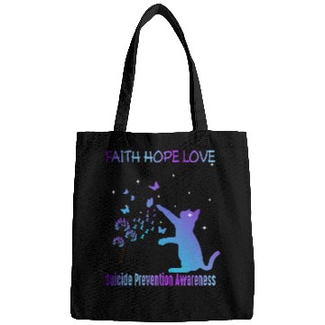 Discover Faith Hope Love suicides Prevention Awareness Bags