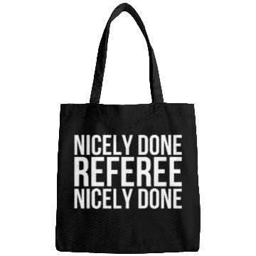 Discover Sarcastic Hockey Parent Comment Referee Officiating Humor Bags
