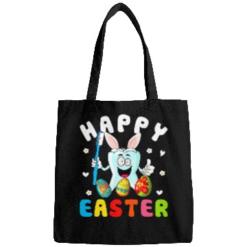 Discover happy easter egg hunt dentists gift easter bunny dental assis Bags