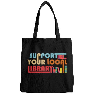 Discover Reading Book Support Your Local Library vintages Library Lover Book Lovers Reader Bags