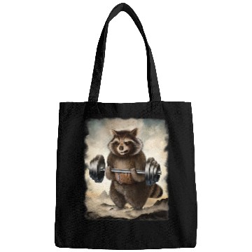 Discover Raccoons Muscle Training Weightlifting Bags