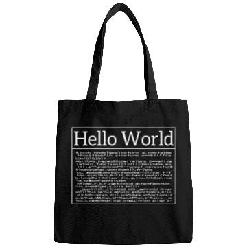 Discover Hello World Coding Computer Scientist Software Developer 1 Bags